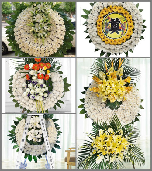 安徽阜阳市阜南县张寨镇贾岗村花圈速递
